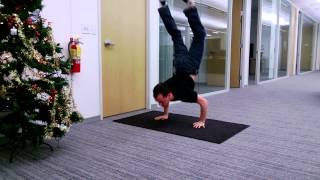 Seventeen handstand clap pushups [upl. by Hiltner]