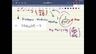 Distance modulus equation no7  15 [upl. by Oterol757]