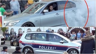 Burnouts and Police Wörthersee 2019 Turbo Kurve Arneitze 150€ [upl. by Arianna]