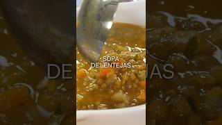 Cómo preparar sopa de lentejas [upl. by Oirelav875]