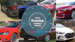 Best Compact Sedans 2016  CarGurus Compact Sedan Roundup [upl. by Nyladgam]