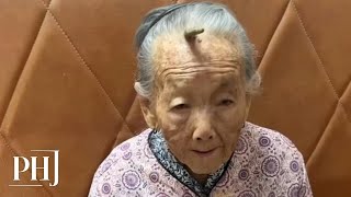 107YearOld Woman in Guangdong Develops Rare quotLongevity Hornquot on Her Forehead  PHJ [upl. by Jan]