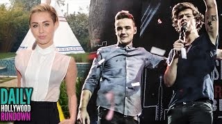 Miley Cyrus Bizarre Backyard Photos 47 One Direction Fans Injured During Show DHR [upl. by Ahsekel648]