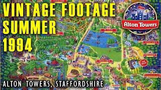 ALTON TOWERS  Vintage Footage  Summer 1994 [upl. by Ajnat]