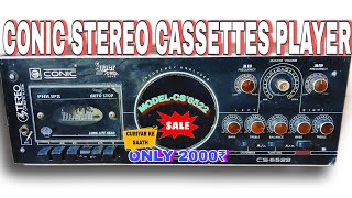 CONIC STEREO CASSETTES PLAYER MODELCS6522 DACK SALE [upl. by Aicsila83]