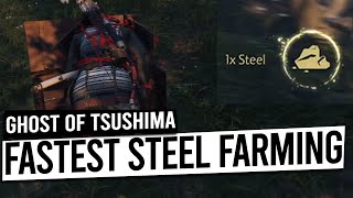 Patched Fastest STEEL Farming Method  GHOST OF TSUSHIMA [upl. by Hyacinthe]