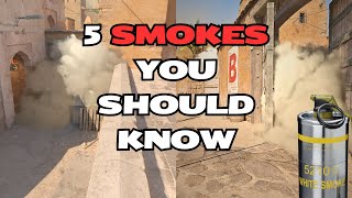 Dont Play DUST2 before Learning these 5 smokes [upl. by Alor]