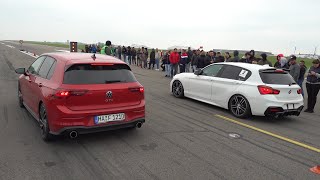 BMW M140i F20 vs Volkswagen Golf 8 GTI [upl. by Yecam867]