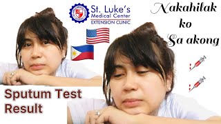 CR1 VISA SPUTUM TEST RESULT AT St Lukes Extension Clinic 2021  My Medical experience during Covid [upl. by Cointon785]