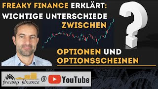 Wichtige Unterschiede Optionsscheine vs Optionen  Warum Optionsscheine hier viel bekannter sind [upl. by Leuqim]