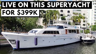 399000 1983 CHEOY LEE 90 COCKPIT CLASSIC MOTOR YACHT TOUR  Aft Cabin Boat Liveaboard SuperYacht [upl. by Haran]