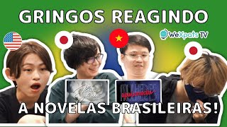 Gringos reagindo a novelas brasileiras parte 1 [upl. by Juline]