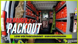 Milwaukee PACKOUT Van Build amp Loadout for Low Voltage Cabling [upl. by Weidner]