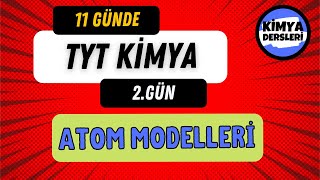 Atom Modelleri Animasyonlu  11 Günde TYT Kimya  2Gün [upl. by Nwahsyd]