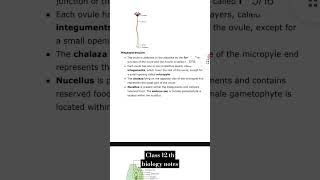 Sexual reproduction in flowering plants notes  class 12 th biology notes  chapter2 notes shorts [upl. by Llerdnod]