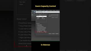 How to Control Zoom Capacity in 3ds Max shorts 3dsmax [upl. by Rennat]