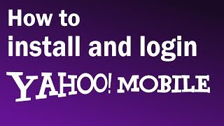 How To Install and Login to Yahoo Mobile  Yahoo Mail Login Mobile  2019 [upl. by Adliwa]