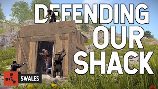 DEFENDING OUR SHACK  RUST [upl. by Nimoynib]