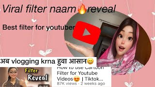 How to use cartoon filter on youtube Vedio🔥🔥 tiktok cartoon filter 🫶🏻Itsfizuuu [upl. by Katleen356]