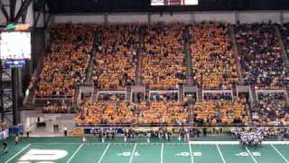 NDSU Bison Game Student Section Celebrates [upl. by Luhe]