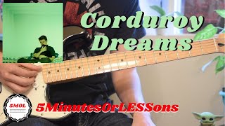 How to Play Rex Orange County  Corduroy Dreams  Guitar Lesson with TABs [upl. by Fabyola]