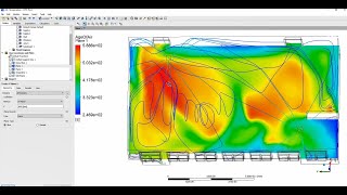 Ansys CFD Room Ventilation Part 4 Accurate Thermal Analysis of Room [upl. by Atsok]