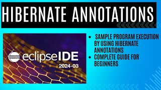 Simple Hibernate program by using Annotations [upl. by Reddy832]