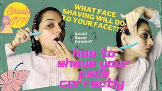 HOW TO SHAVE YOUR FACE  IS FACE SHAVING SAFE [upl. by Lazos]