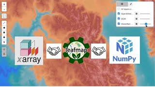 Leafmap Tutorial 89 Interactive visualization of inmemory raster xarray numpy array [upl. by Courcy]