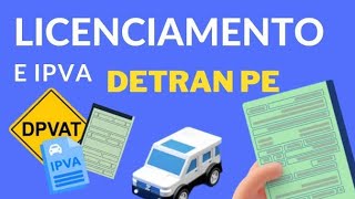 IPVA Detran PE  Como gerar o BOLETO DE LICENCIAMENTO [upl. by Neyut]