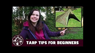 TARP CAMPING TIPS FOR BEGINNERS [upl. by Dikmen]