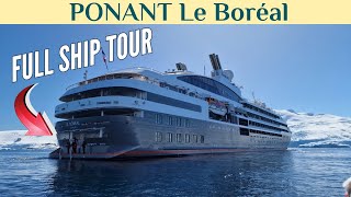 PONANT Le Boréal FULL Walkthrough Ship Tour [upl. by Anilosi]