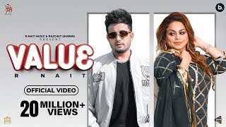 Value Official Video  R Nait  Gurlez Akhtar  Laddi Gill  Tru Makers  New Punjabi Song 2022 [upl. by Animrac]