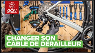 Comment changer son câble de dérailleur et le régler [upl. by Haimerej]