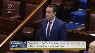 Varadkar waves goodbye to McDonald as shes asked to leave the House [upl. by Aisinut]