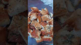 Homemade Croutons Recipe  Easy Bread Croutons  How To Make Croutons By Maheks Cuisine shorts [upl. by Aivin]