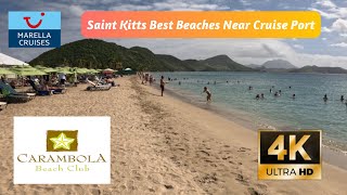 Saint Kitts amp Nevis Best Beaches Near Cruise Port  Tui Marella Cruises  Frigate Bay [upl. by Sheelagh]