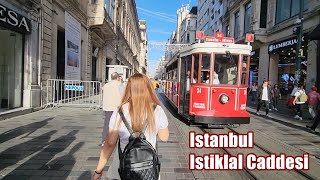 Istanbul Turkey Istiklal Street 4K Walking Tour [upl. by Anahsar684]