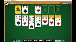 Play 247 Solitaire Card GameFree online card game [upl. by Brosy]