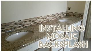 HOW TO PREP WALL FOR MOSIC GLASS AND STONE TILE BACKSPLASH INSTALLATION [upl. by Habas]