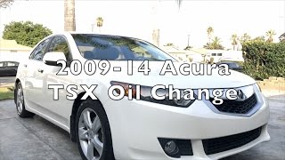 StepbyStep ACURA TSX 0914 OIL CHANGE [upl. by Agripina]