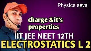 electrostatics class 12 chapter 1 physics L 2 iit jee main advance neet ncert charge density [upl. by Toile]