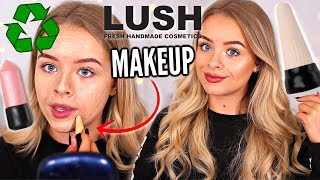 TESTING LUSH MAKEUP WASTE FREE BEAUTY 🤔 [upl. by Adna]