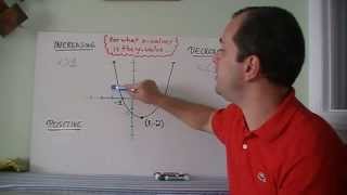 Intervals Increasing Decreasing Positive and Negative [upl. by Nomzaj]