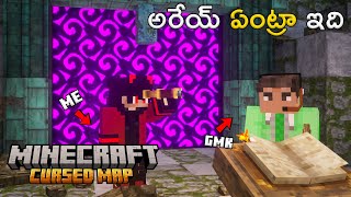 Cursed Map Turned into Horror  EP2  Minecraft in Telugu  AdheeraGaming [upl. by Nairdad]