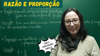 Razão e Proporção  Matemática Básica  Revisão ENEM e CONCURSOS  Professora Angela [upl. by Jessy]