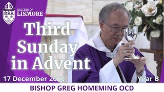 Catholic Mass Today Third Sunday in Advent 17 December 2023 Bishop Greg Homeming Lismore Australia [upl. by Odrareg774]