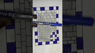 3D art drawing lines drawing art drawing shorts [upl. by Enaud161]