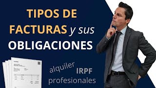 ¿Cómo hacer FACTURAS con RETENCIÓN Sus OBLIGACIONES alquiler profesionales IRPF [upl. by Orofselet]