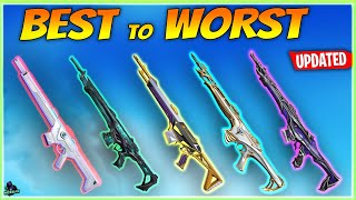 Ranking Every GUARDIAN Skin From WORST To BEST  VALORANT [upl. by Senzer]